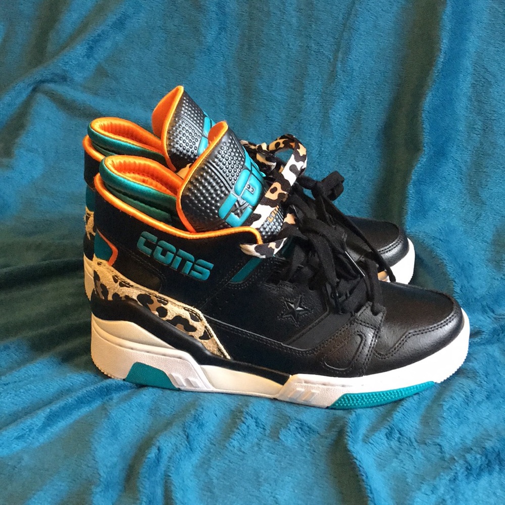 Converse Cons Don ERX 260 leopard teal orange